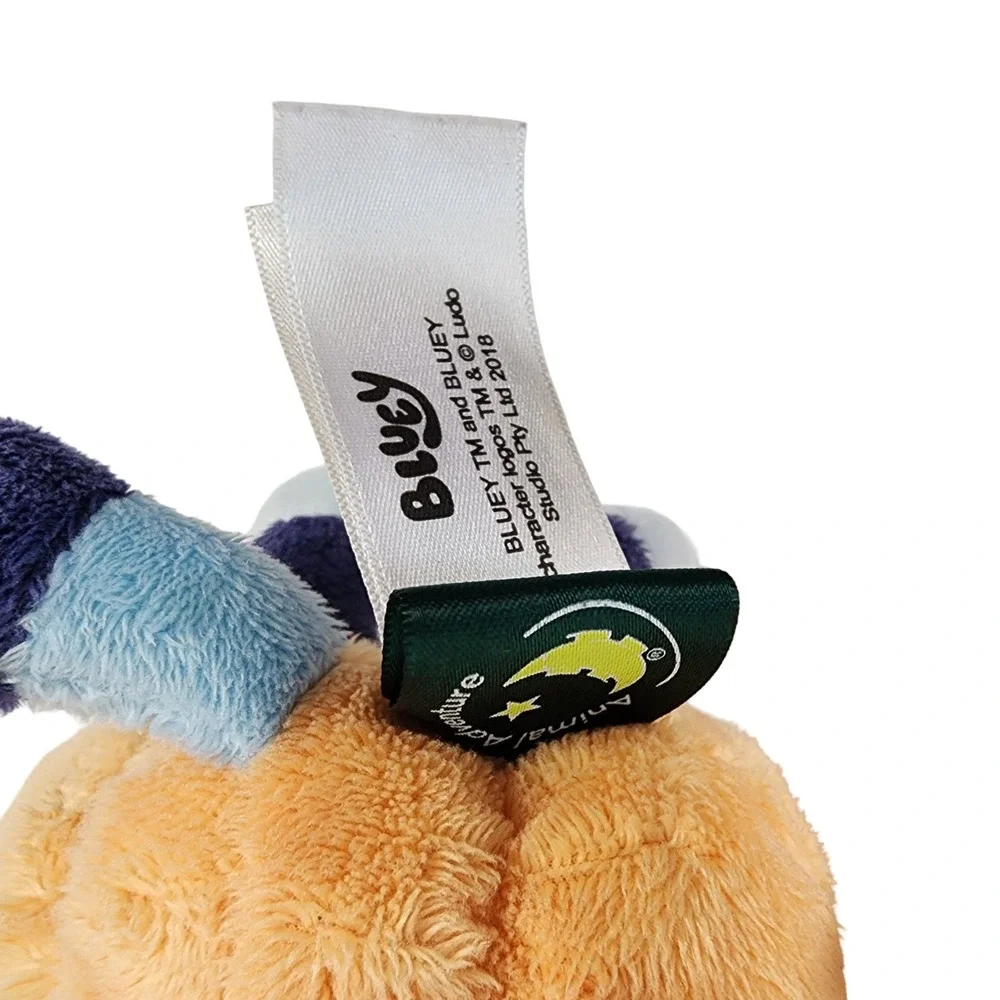 Bluey and Bingo Halloween Pumpkin‎ Plush Clip On Set Keychains 5.5 Inch